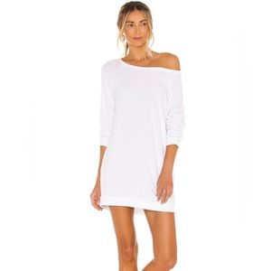 NEW Michael Lauren Womens White Sweater Dress NWT
